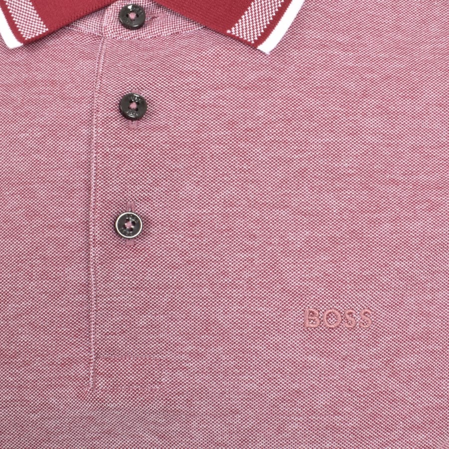 Red boss polo on sale